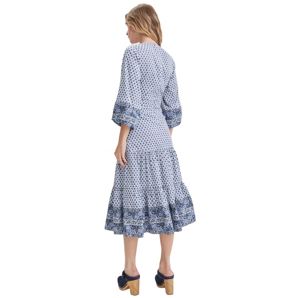 VERONICA BEARD Dinia Geometric Dress Boho cotton size 6 small New! - Picture 6 of 10